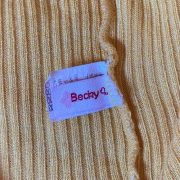 Pre-Loved Becky Knitted Bee-colored short-sleeved top - Picture 4 of 5